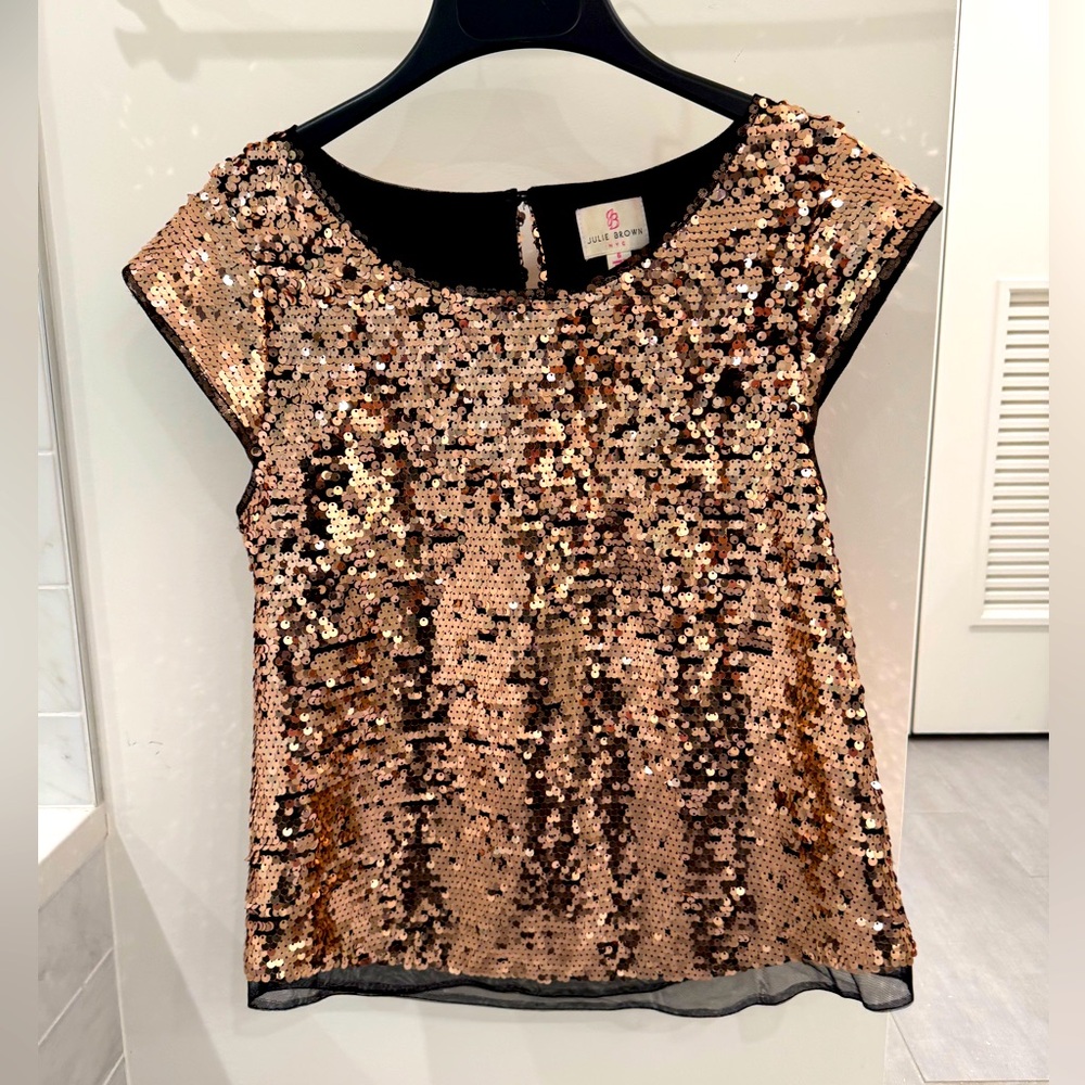 Julie Brown NYC Sequined Top size 6